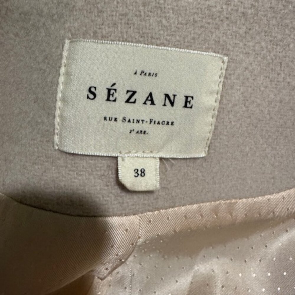 Sezane Johnson Coat Sable (Sand) 38 - Picture 5 of 8